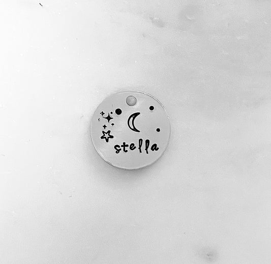 Dainty Night Sky Baby Tag
